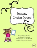 Seesaw Choice Board