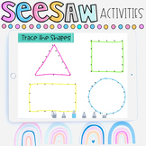 Seesaw Digital Learning Shape Tracing Activity Distance Learning