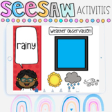 Seesaw Digital Learning Weather Science and Literacy Digit