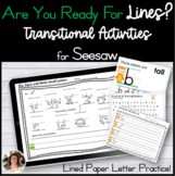 Seesaw Digital Writing Paper Transition from Lined Paper D