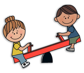 Preview of Seesaw Kids Clipart