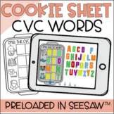 Seesaw Kindergarten, Cookie Sheet CVC WORDS  *DISTANCE LEARNING*
