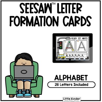 Preview of Seesaw™ Letter Formation Uppercase Activities | Digital Learning