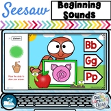 Seesaw Preloaded Back To School Apple Beginning Sounds