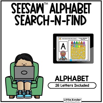 Preview of Seesaw™ Search-N-Find Alphabet Crayons | Digital Learning