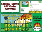 Seesaw Spring Uppercase and Lowercase ABC Order Activities