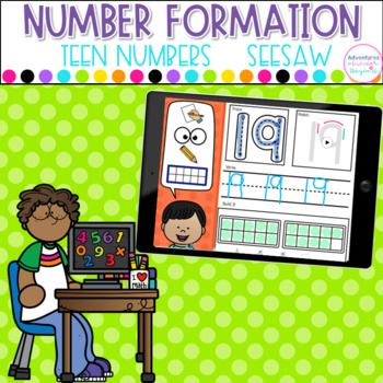 Preview of Seesaw™ Teen Number Formation | Digital Learning