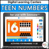 Seesaw Teen Numbers Activities: Numbers 11-20 - Distance Learning