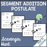 Segment Addition Postulate Scavenger Hunt Activity