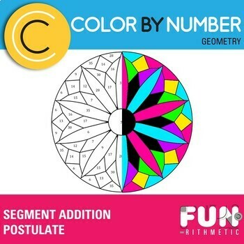 Preview of Segment Addition Postulate Color by Number