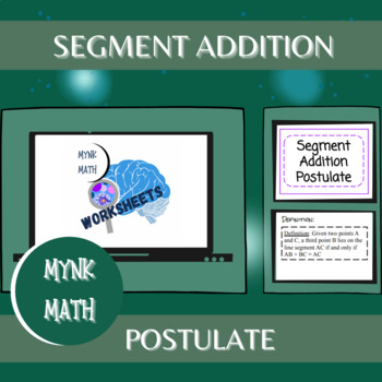 Preview of Segment Addition Postulate - Foldable