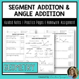 Segment Addition & Angle Addition - Guided Notes | Practic