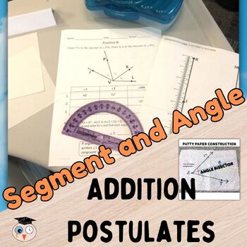 Preview of Segment Addition and Angle Addition Lesson