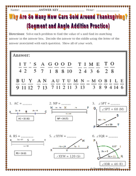 26 Geometry Segment And Angle Addition Worksheet - Worksheet Information