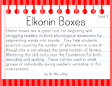 Segmentation Practice with Elkonin Boxes (Level 1)