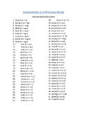 Segmentation Word List: 5 Phonemes