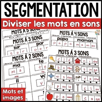 Preview of Segmenter des mots en sons French Science of Reading Phonics Segmenting Sounds