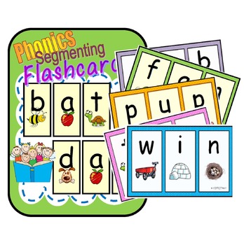 Preview of Segmenting & Phonemic Awareness Cards (Decoding CVC Words) Level 1