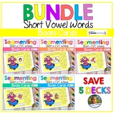 Segmenting Short Vowel Words | Boom Cards | Distance Learning