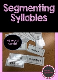 Segmenting Syllables Task Cards