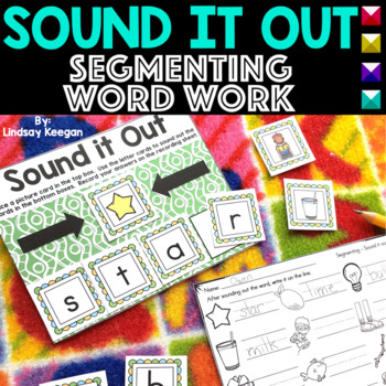 Preview of Decoding Words Sounding Out Center - Segmenting 4 Letter Words