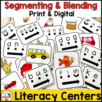 Preview of Segmenting and Blending Literacy Center Activities