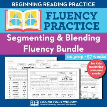 Preview of Blending and Segmenting CVC Words - Science of Reading Nonsense Word Fluency