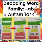 Word Family AB Decoding Task for Autism and Special Education