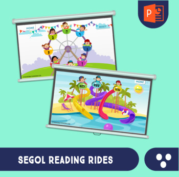 Preview of Segol Reading Rides - Interactive Hebrew reading games Nekudos/Nekudot