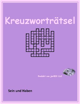 Preview of Sein und Haben German Verbs Crossword