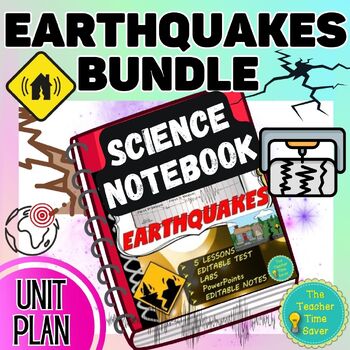 Preview of Earthquakes: Seismic Waves & Faults Unit Bundle | Earth Science Notebook