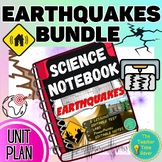 Earthquakes Unit Bundle | Earth Science Notebook | Editabl