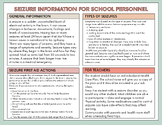 Seizure Information for School Staff