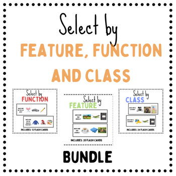 Preview of Select By Feature, Function & Class Bundle