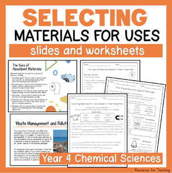 Preview of Selecting Materials for Uses Based on their Properties & Waste Management