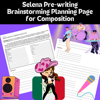 Preview of Selena- Planning Sheet for Preterite & Imperfect Writing Composition Assessment