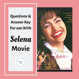 Selena Movie Guide Worksheet Questions & Answer Key Sub Plan