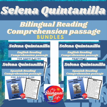 Preview of Selena Quintanilla - Bilingual Biography Activity Bundle - Women's History