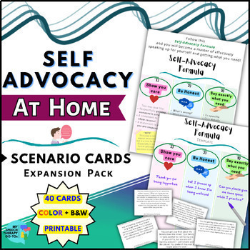 Preview of Self-Advocacy At HOME Life Skills Problem Solving Scenarios for Older Students
