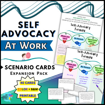 Preview of Self-Advocacy At WORK Life Skills Problem Solving Scenarios for Older Students