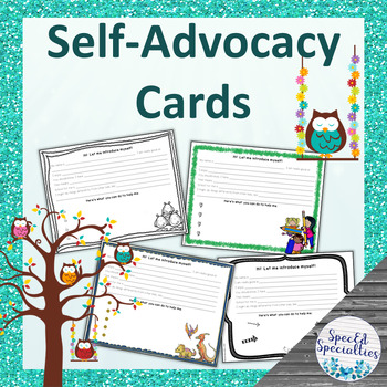 Preview of Self-Advocacy Cards for Elementary Students