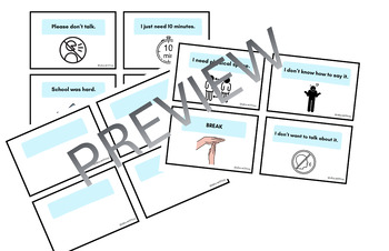 Preview of Self-Advocacy Cards - Behaviour Therapy