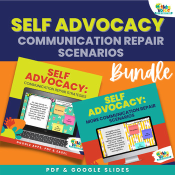 Preview of Self Advocacy Communication Breakdown & Repair Scenarios BUNDLE for Deaf/HOH