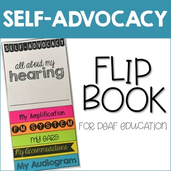 Preview of Self-Advocacy Flip Book for Deaf Education Editable