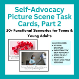 Self-Advocacy Problem-Solving Pictures Task Card No Print 