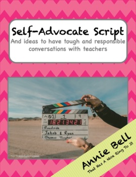 Preview of Self-Advocacy Script & Ideas