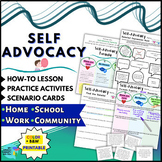 Self-Advocacy Life Skills Worksheet Activities &Social Pro