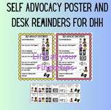 Self Advocacy Statements Poster for Deaf Education