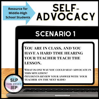 Preview of Self Advocacy Lesson for Middle-High School Students- Digital Slides