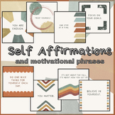 Self Affirmations Motivational Phrases Posters Flyers SEL 